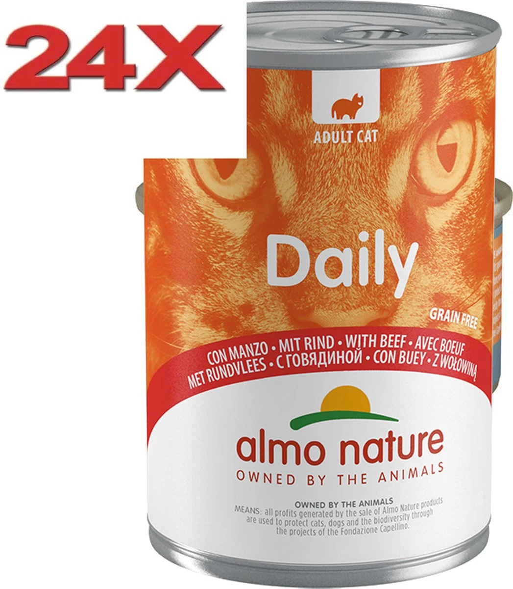 Almo Nature Dailymenu – Kattenvoer Blik – Rund – 24x400gr 3 Almo Nature Dailymenu – Kattenvoer Blik – Rund – 24x400gr