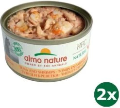 Almo Nature Cat Tonijn / Garnalen Kattenvoer 48x 70 Gr