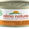 Almo Nature HFC – Kattenvoer – Kip & Tonijn – 24x70gr -Happy Pet Verkoop 1200x643