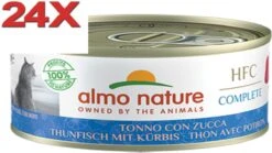 Almo Nature HFC – Kattenvoer – Graanvrij Tonijn & Pompoen – 24x70gr
