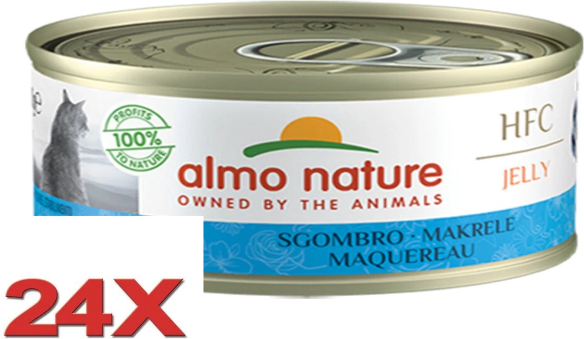 Almo Nature HFC – Kattenvoer – Jelly Makreel – 24x70gr 3 Almo Nature HFC – Kattenvoer – Jelly Makreel – 24x70gr