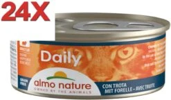 Almo Nature Dailymenu – Kattenvoer Blik – Brokjes Forel – 24x85gr