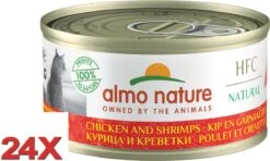 Almo Nature HFC – Kattenvoer – Kip & Garnaaltjes – 24x70gr