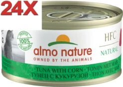 Almo Nature HFC – Kattenvoer – Tonijn & Mais – 24x70gr