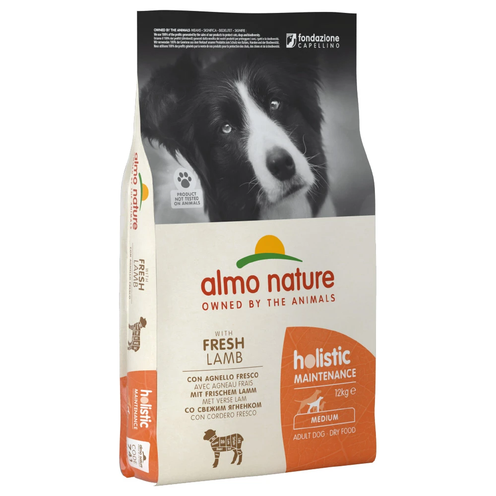 2x12kg Almo Nature Adult Lam & Rijst Medium Hondenvoer