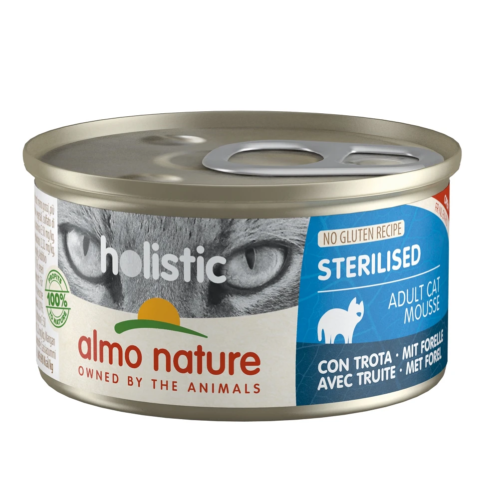 Almo Nature Natvoer Voor Gesteriliseerde Katten- Holistic Sterilized Mousse - 24 X 85g 7 Almo Nature Natvoer Voor Gesteriliseerde Katten- Holistic Sterilized Mousse - 24 X 85g - Afbeelding 5