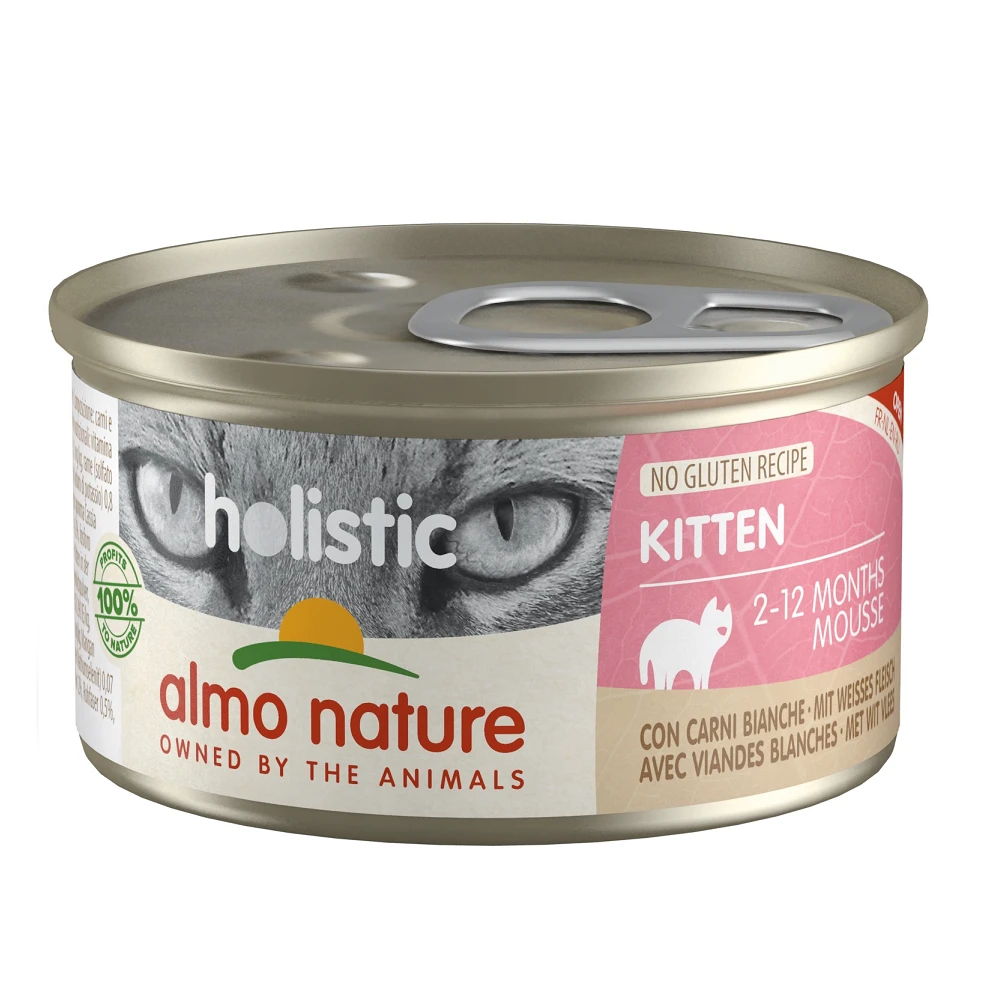 Almo Nature Natvoer Voor Kittens - Holistic Mousse - 24 X 85g 3 Almo Nature Natvoer Voor Kittens - Holistic Mousse - 24 X 85g