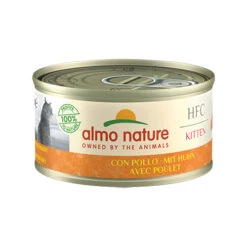 Almo Nature Kitten - HFC 70 - Kattenvoer - Blik - Kip -Happy Pet Verkoop almo nature classic hfc kitten food 1