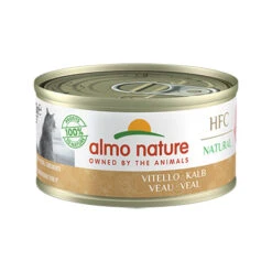 Almo Nature Cat - HFC 70 Natural - Kattenvoer - Blik - Kalfsvlees -Happy Pet Verkoop almo nature classic kalfsvlees 24x70g 1