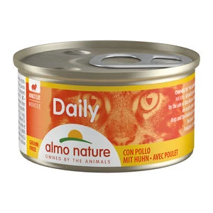 Almo Nature Daily Menu Mousse Kattenvoer – Blik – Kip – 24 X 85 G