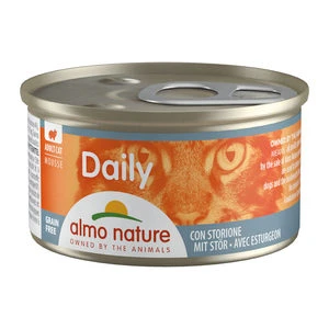 Almo Nature Daily Menu Mousse Kattenvoer – Blik – Steur – 24 X 85 G