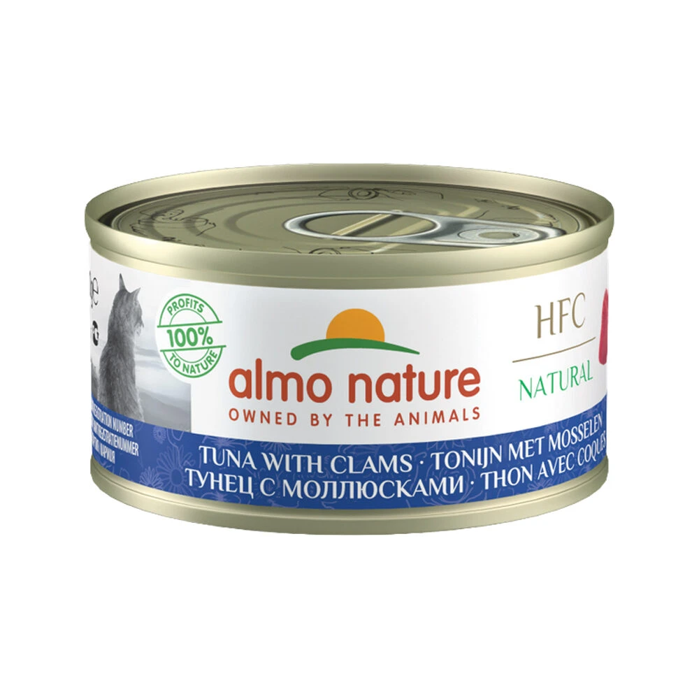 Almo Nature HFC 70 Natural Kattenvoer - Blik - Tonijn En Mosselen - Afbeelding 2