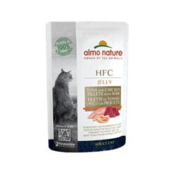 Almo Nature HFC Jelly Kattenvoer – Maaltijdzakje – Tonijn, Kip En Ham – 24
