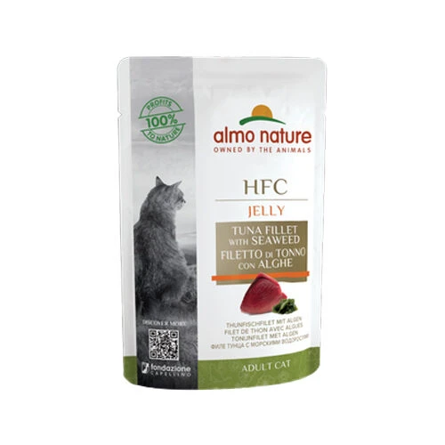 Almo Nature HFC Jelly Kattenvoer - Maaltijdzakje - Tonijnfilet & Algen 3 Almo Nature HFC Jelly Kattenvoer - Maaltijdzakje - Tonijnfilet & Algen