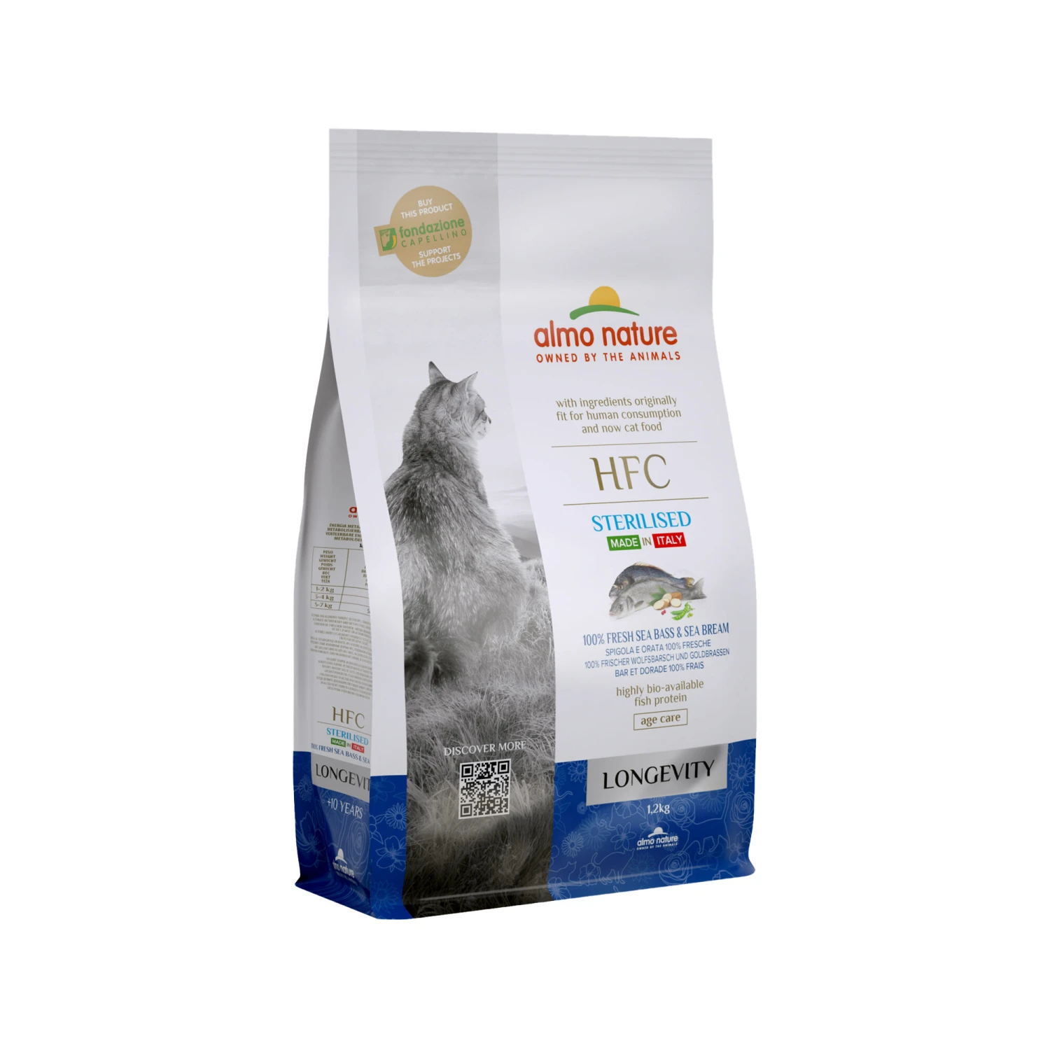Almo Nature HFC Longevity Sterilised Kattenvoer - Zeebaars & Zeebrasem 6 Almo Nature HFC Longevity Sterilised Kattenvoer - Zeebaars & Zeebrasem - Afbeelding 4