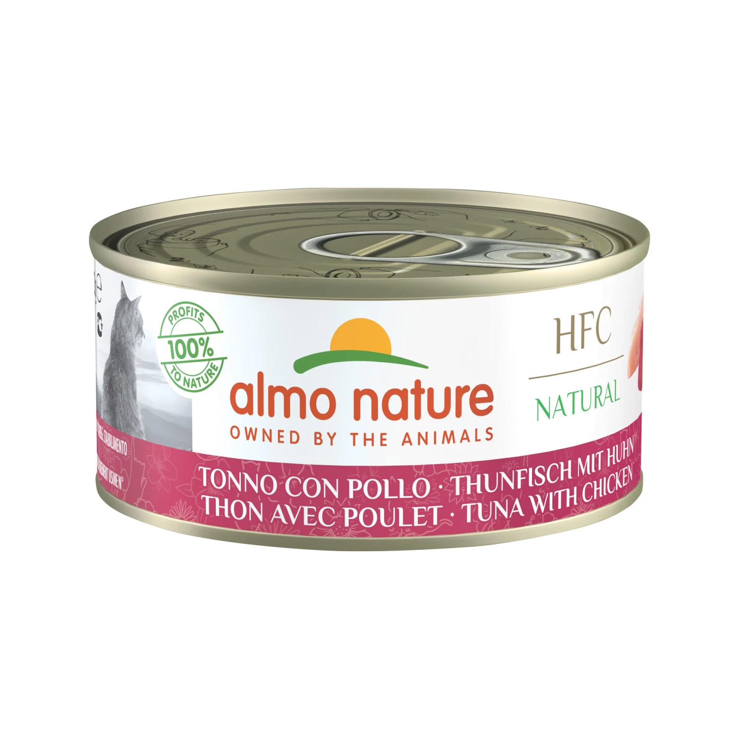 Almo Nature HFC 150 Natural Kattenvoer - Tonijn & Kip 4 Almo Nature HFC 150 Natural Kattenvoer - Tonijn & Kip - Afbeelding 2